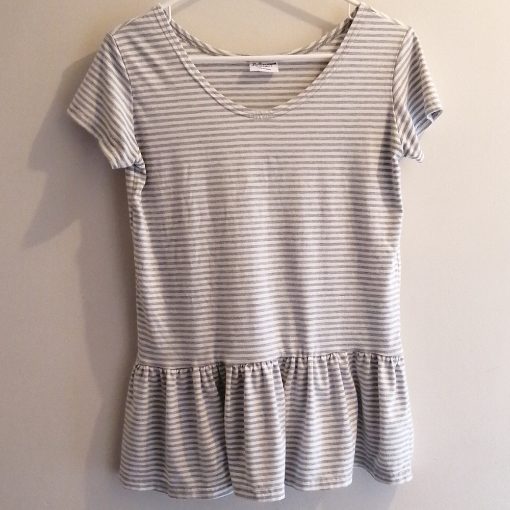 Super cute striped peplum top